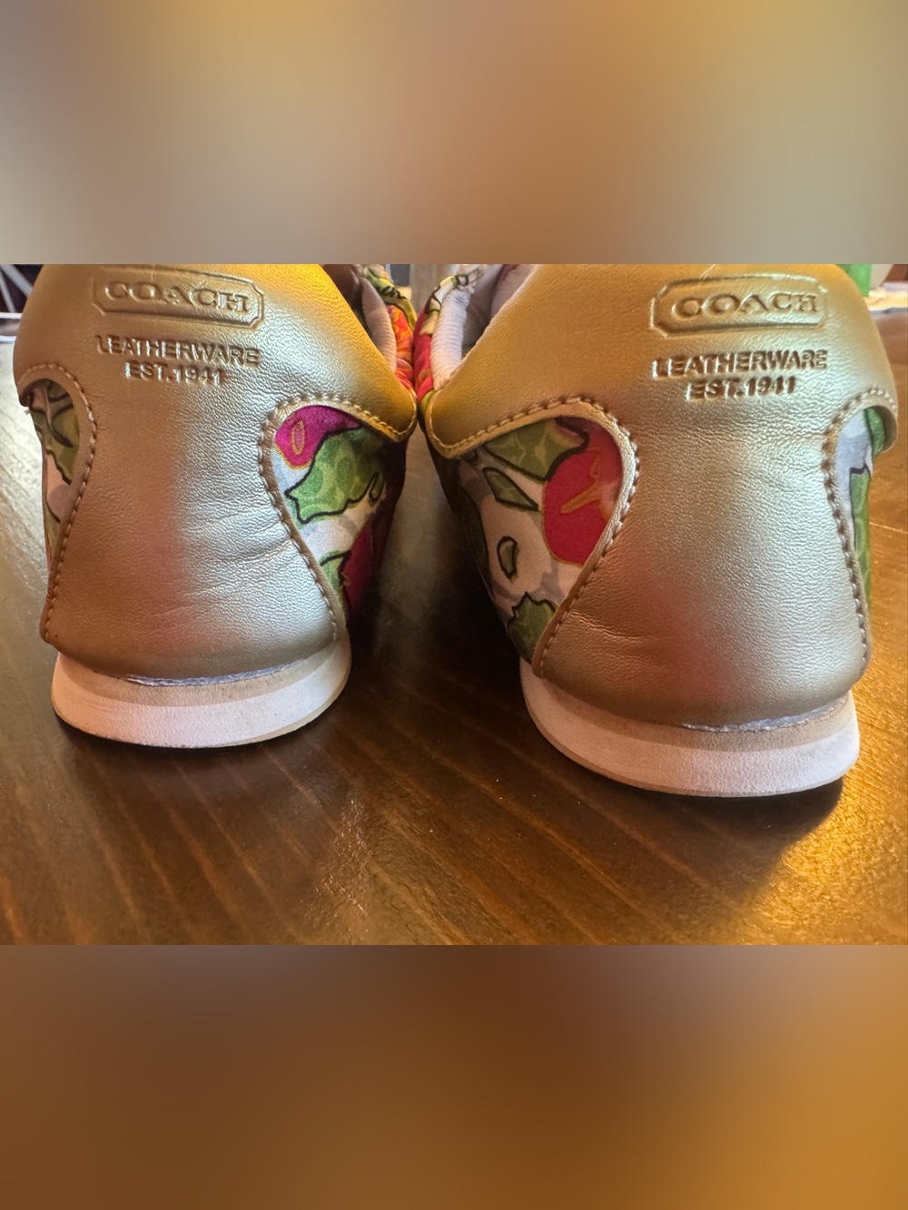 Coach Floral Lace-Up Fashion Sneakers - Picture 5 of 10